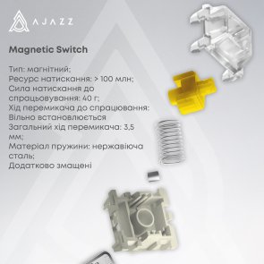 Клавіатура Ajazz AK680 Max Magnetic Switch RGB WL/BT/USB Black (AK680-M-BGY-A)