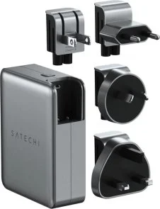 Фото: Зарядний пристрій Satechi Travel PD GaN 145W Space Gray (ST-W145GTM) № 4 | KTC