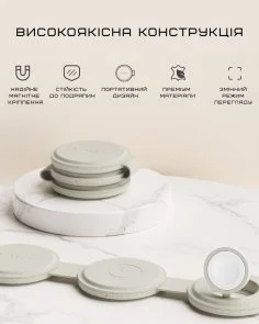 Фото: Бездротова зарядна станція Satechi OntheGo 3-in-1 Sand (ST-QTG31W) № 10 | KTC