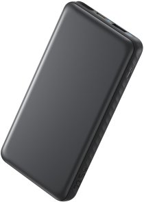 Батарея універсальна Anker 10000mAh 22.5W Built-In USB-C Cable Black (A110DH11)