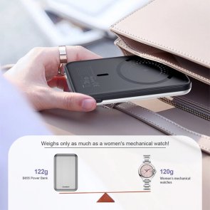 Батарея універсальна Choetech B655 Mini 5000mAh Silver (6932112104779)