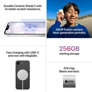 Фото: Смартфон Apple iPhone 17e 256GB Soft Pink Demo (3P666) № 6 | KTC