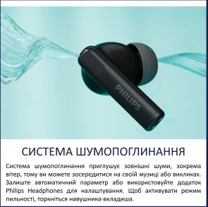 Фото: Навушники Philips TAT2520BK/00 Black № 4 | KTC
