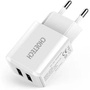 Фото: Зарядний пристрій Choetech C0030 2A White № 2 | KTC