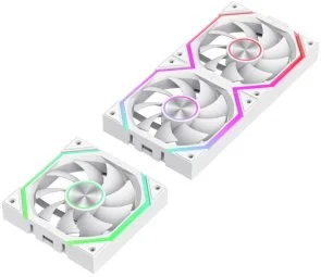 Фото: Кулер Gamemax FN12A-N2 Wireless White 3pcs (FN12A-N2 WL-W) № 3 | KTC