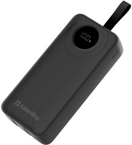 Батарея універсальна ColorWay 30000mAh EnergyPlus 22.5W Black (CW-PB300LPB4BK-PDD)