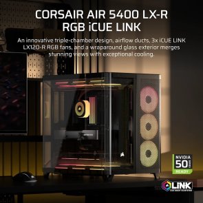 Корпус Corsair AIR 5400 LX-R RGB Black with window (CC-9011320-WW)
