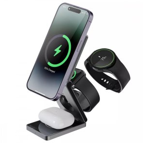 Бездротовий зарядний пристрій Proove Titan Volt 3in1, Gray