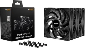 Фото: Кулер be quiet! Pure Wings 3 PWM High-Speed Black 3pcs (BL140) № 3 | KTC