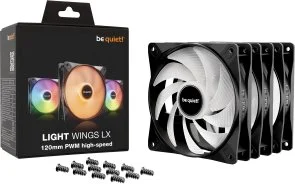 Фото: Кулер be quiet! Light Wings LX PWM High-Speed Black 3pcs (BL124) № 4 | KTC