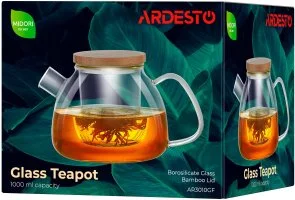 Фото: Заварник Ardesto Gemini 1000ml Clear (AR3010GFB) № 4 | KTC