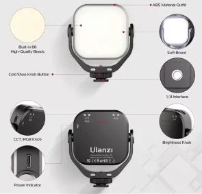 Фото: Відеосвітло Ulanzi Vijim VL66 RGB Led Light (UV-L088 VL66 RGB) № 7 | KTC