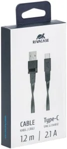 Фото: Кабель Riva PS6002 BK12 AM / Type-C 1.2m Black № 11 | KTC