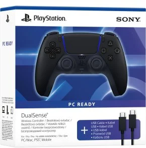 Фото: Геймпад Sony PlayStation for PS5 Midnight Black + USB-C cable (1000051651) № 7 | KTC
