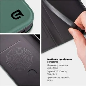 Фото: Чохол ArmorStandart for Realme C85 4G - OneFold Case Green (ARM89978) № 3 | KTC