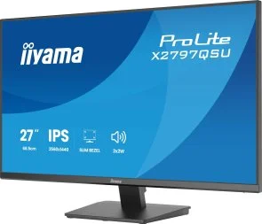 Фото: Монітор iiyama X2797QSU-B1 Black - 27" IPS / 2560×1440 / 75 Гц / Adaptive Sync № 5 | KTC