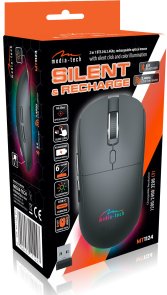 Мишка, Media-Tech MT1124 Silent Wireless, Black