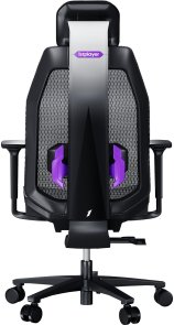 Крісло 1stPlayer Ergo Aero Black/Purple (ERGO-AR-BK)