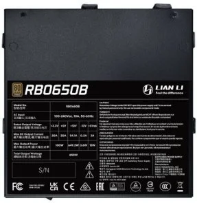 Фото: Блок живлення Lian-Li 650W RB 650B Black (G9P.RB0650B.B000.EU) № 3 | KTC