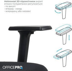 Крісло OfficePro Fusion OC577B Black