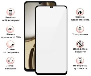 Фото: Захисне скло BeCover for Tecno Spark Go 3 KN3 - Black (715166) № 3 | KTC