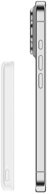 Батарея універсальна Belkin BoostCharge Slim Magnetic 5000mAh 15W White (BPD010HQWH)