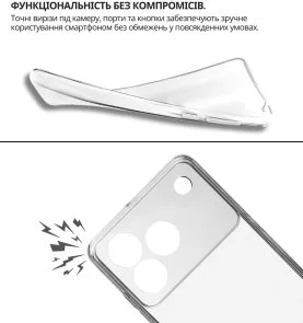 Фото: Чохол BeCover for ZTE Blade A76 4G - Transparancy (714906) № 5 | KTC