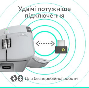 Миша Logitech MX Master 4 Pale Gray (910-007563)