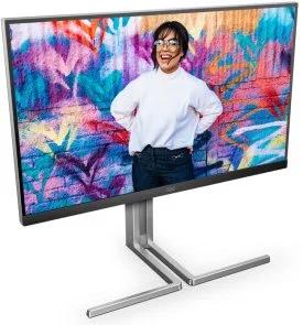 Фото: Монітор AOC Q27U3CV Black/Silver - 27" IPS / 2560×1440 / 75 Гц / Adaptive Sync / Pivot / HAS № 4 | KTC