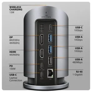 Фото: USB-хаб Axagon HMC-WL9 9in1 № 3 | KTC