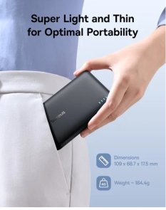 Батарея універсальна Baseus EnerFill FP21 10000mAh 22.5W Cosmic Black (P1008210D123-00)