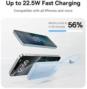 Фото: Батарея універсальна Baseus EnerFill FC11 10000mAh 22.5W Beige (E0027R05) № 3 | KTC