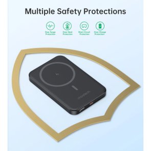 Батарея універсальна Choetech B709 Magnetic Wireless 5000mAh 20W Qi 15W Black (B709-CCBK)