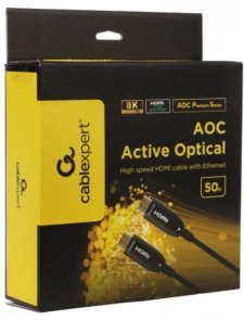 Кабель Cablexpert AOC v2.1 HDMI / HDMI 50m Black (CCBP-HDMI8K-AOC-50M-EU)