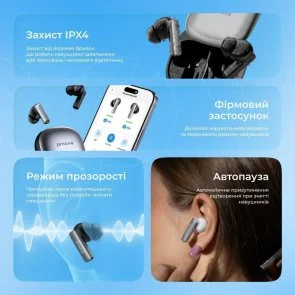 Фото: Навушники Proove NoLimit APP White/Silver (TWNL0001AP26) № 5 | KTC