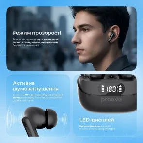 Фото: Навушники Proove Digital Pro ANC APP Black (TWAP54002201) № 9 | KTC