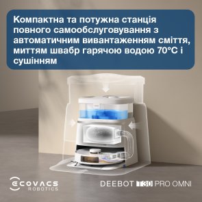  Робот-пилосос ECOVACS DEEBOT OZMO T30 Pro Omni DDX14