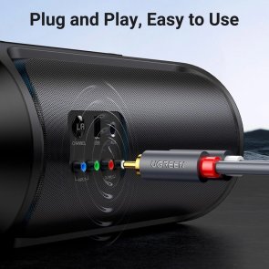 Кабель UGREEN AV104 2xRCA M / 2xRCA M 5m Black (UGR-10520)