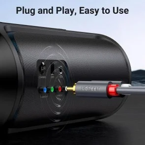 Фото: Кабель UGREEN AV104 2xRCA / 2xRCA 5m Black (UGR-10520) № 3 | KTC