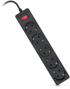 Фото: Мережевий фільтр Real-EL RS-Protect 505 5/1.8m Black (EL122300044) № 4 | KTC