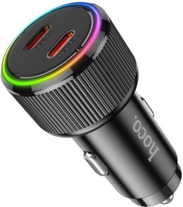 Автомобільний зарядний пристрій Hoco NZ14B Guerrero 50W Black (6942007620468)