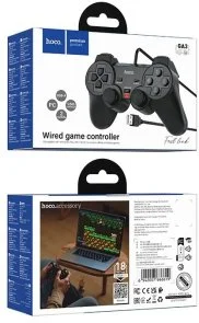 Фото: Геймпад Hoco GA3 Fast Link Wired Game Controller Black (6942007666619) № 6 | KTC