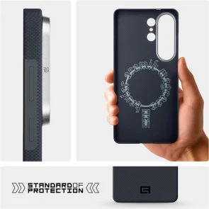 Фото: Чохол ArmorStandart for Samsung S26 Ultra - BlackIcon Aramid Plain MagCase Black (ARM90166) № 7 | KTC