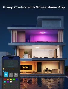 Фото: Світильник Govee Smart Ceiling Light RGBWW + RGBIC WI-FI/Bluetooth White (H80A1C01) № 3 | KTC