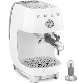 Фото: Ріжкова кавоварка Smeg Style Aesthetic White Glossy Finishing (ECF03WHEU) № 4 | KTC