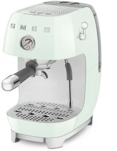 Фото: Ріжкова кавоварка Smeg Style Aesthetic Pastel Green Glossy Finishing (ECF03PGEU) № 2 | KTC