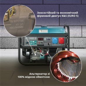 Генератор Könner & Söhnen KS 7000E 1/3 (KS7000E1/3)