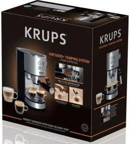 Фото: Ріжкова кавоварка KRUPS Virtuoso+ Tamping System (XP499EE0) № 4 | KTC