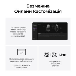 Миша Keychron M6S PixArt PAW3311 White (M6S-B72)
