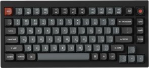 Клавіатура Keychron V1 8K Keychron Super Red Switch RGB Black (V1W-D1-UA)